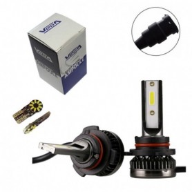 Ampoule Xénon HID HB3 (9005) 12000K 55W - Marque Française VEGA, Embase Coudée ABS - Haut De Gamme