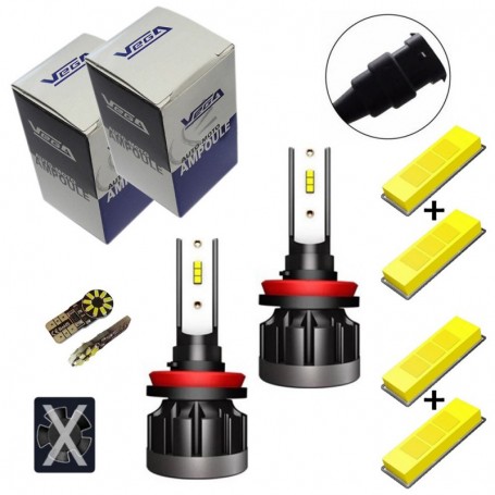 Kit Q6 Full leds CSP Vega® 2 ampoules H11 12V 24V
