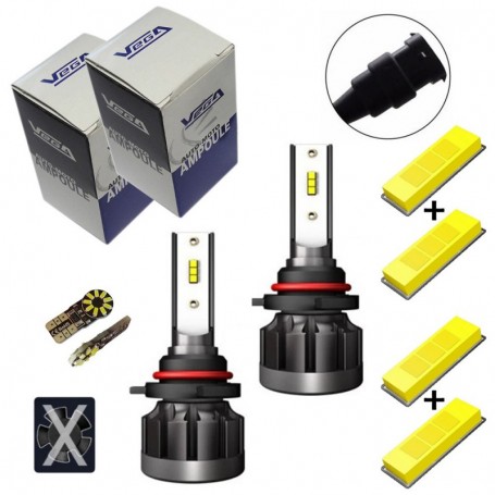 Kit Q6 Full leds CSP Vega® 2 ampoules HB3 12V 24V