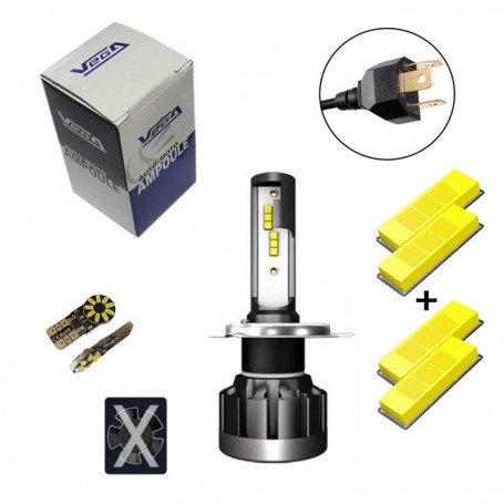 Kit Q6 Full leds CSP Vega® 1 ampoule H4 12V 24V