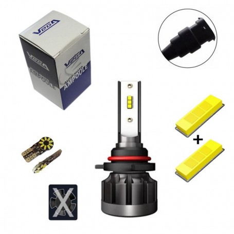 Kit Q6 Full leds CSP Vega® 1 ampoule HB4 12V 24V