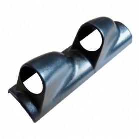 Support vertical noir 2 manomètres 52 mm