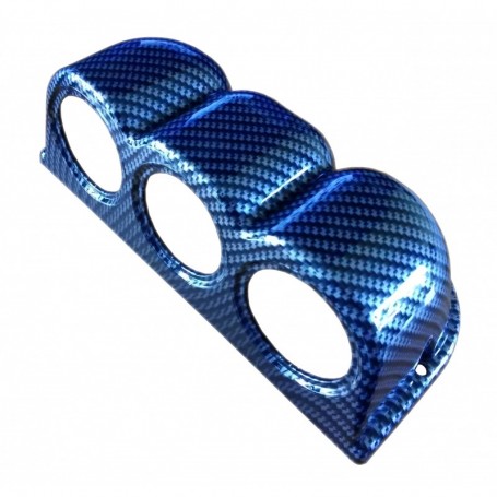Support horizontal carbone 3 manomètres 52 mm