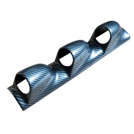Support vertical carbone 3 manomètres 52 mm