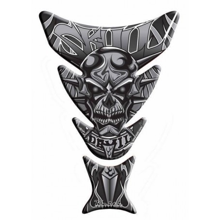 Protège réservoir moto 3D Keiti® Skull Devil Noir KT8020K
