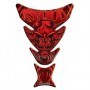 Protège réservoir moto 3D Keiti® Skull Devil Rouge KT8020R
