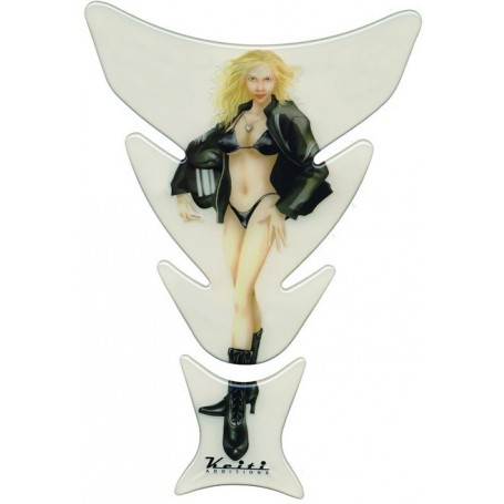 Protège réservoir moto 3D Keiti® Sexy Motarde transparent KT5700C