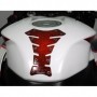 Protège réservoir moto 3D Keiti® Tole Racing Rouge KT8350R