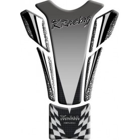 Protège réservoir moto 3D Keiti® Kawasaki Racing Gris TKW-507S
