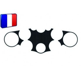 Protection Té de fourche 3D Keiti® aspect carbone Suzuki Busa 08-09