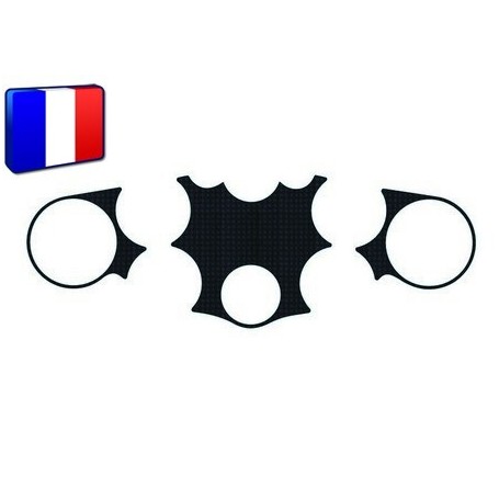 Protection Té de fourche 3D Keiti® aspect carbone Suzuki Busa 08-09