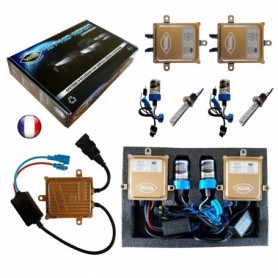 Kit HID Xénon Vega® H1 55W slim DSP AC 2 ampoules à embase métallique - Garantie à vie