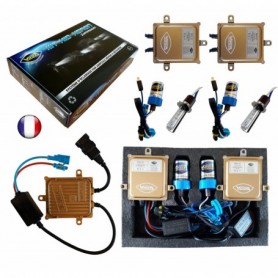 Kit HID Xénon Vega® H3 55W slim DSP AC 2 ampoules à embase métallique - Garantie à vie