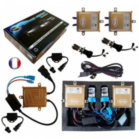 Kit HID Xénon Vega® H4 Hi/Lo bi-xénon 55W Canbus ODB 2 ampoules à embase métallique - Garantie à vie