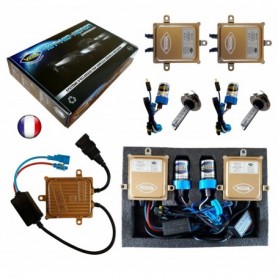 Kit HID Xénon Vega® H7C 55W slim DSP AC 2 ampoules à embase métallique - Garantie à vie