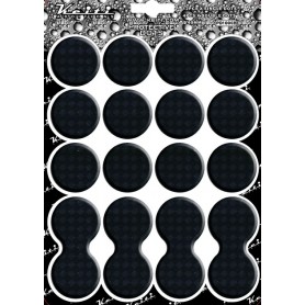 PADs de protection carénage moto 3D carbones