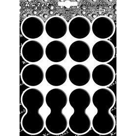 PADs de protection carénage moto 3D noirs