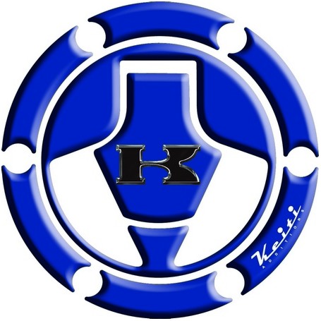 Protège capuchon de réservoir moto 3D Keiti® Bleu Kawasaki 06-