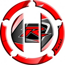 Protège capuchon de réservoir moto 3D Keiti® Rouge Suzuki 03-