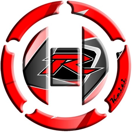 Protège capuchon de réservoir moto 3D Keiti® Rouge Suzuki 03-