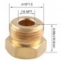 Adaptateur sonde Femelle 1/8-27NPT Male M18x1.5