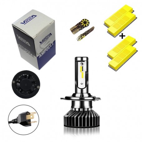 Kit G7 Full leds Luxeon ZES Vega® 1 ampoule H4 12V 24V