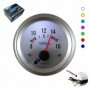 Manomètre Vega® Voltmètre 8 à 16V 7 couleurs fond blanc 52 mm