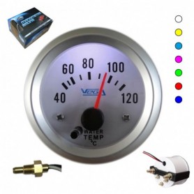 Manomètre Vega® température d'eau 40-120 °C 7 couleurs fond blanc 52 mm