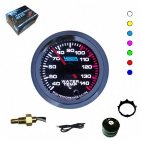Manomètre Vega® haute précision température d'eau 40-140 °C 7 couleurs 52 mm