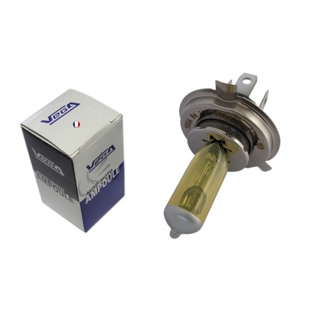 Ampoule Vega® jaune ancien H4 P43t 100W/90W 12V