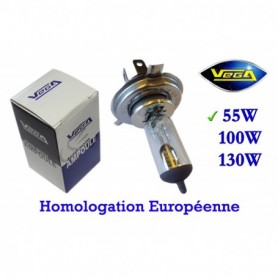 Ampoule Vega® halogène Maxi H4 P43t homologuée 60W/55W 12V