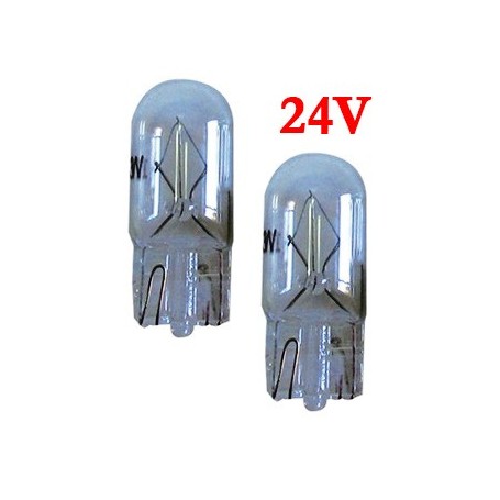 Ampoule Vega® W5W W2.1x9.5d T10 homologuée 5W 24V