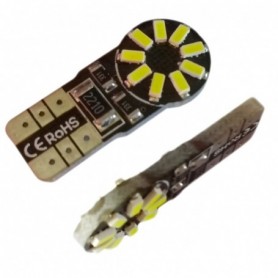 Ampoule T10 W5W 18 leds 3014SMD anti-erreur ODB Blanche xénon