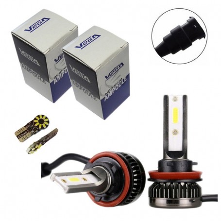 Kit Q3 Full leds COB 360° Vega® 2 ampoules H8 12V 24V
