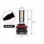 Kit Q3 Full leds COB 360° Vega® 2 ampoules H8 12V 24V